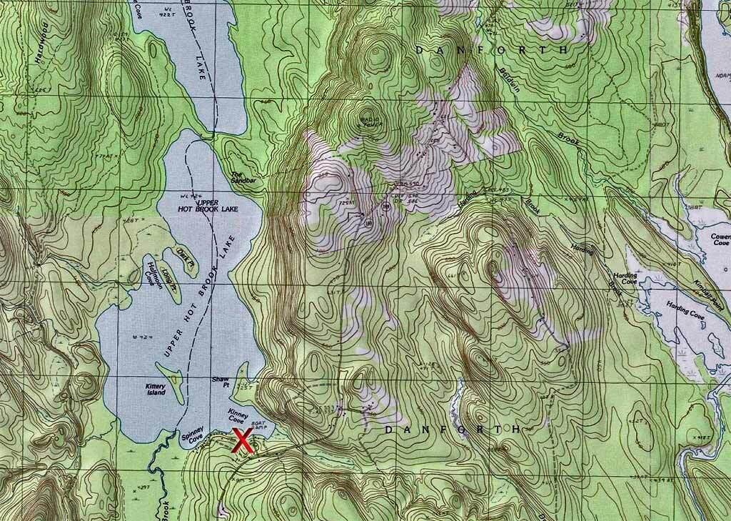 Lot 21 Huff Road Danforth, ME 04424 - Photo 4 of 8 topo-camp-me=lake-lot