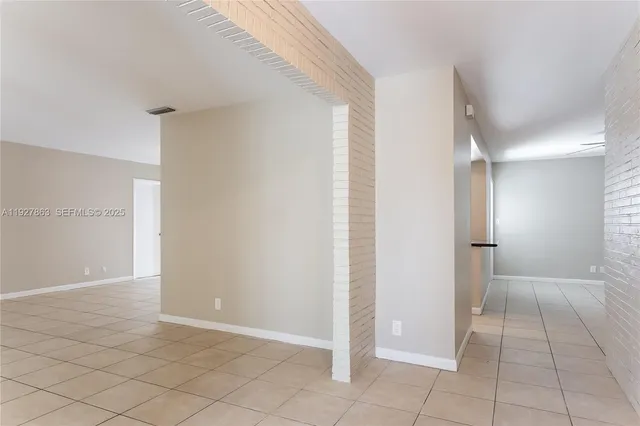 a view of an empty room