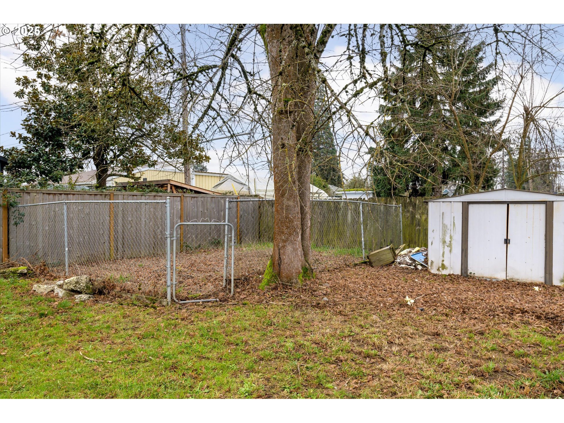 465 25th Street Springfield, OR 97477 - Photo 22 of 32 a backyard of a house with table and chairs
