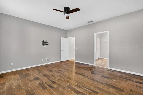wooden floor in an empty room