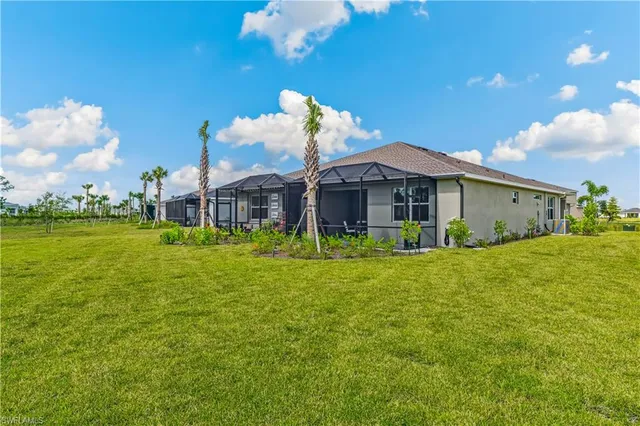 a house view with a garden space