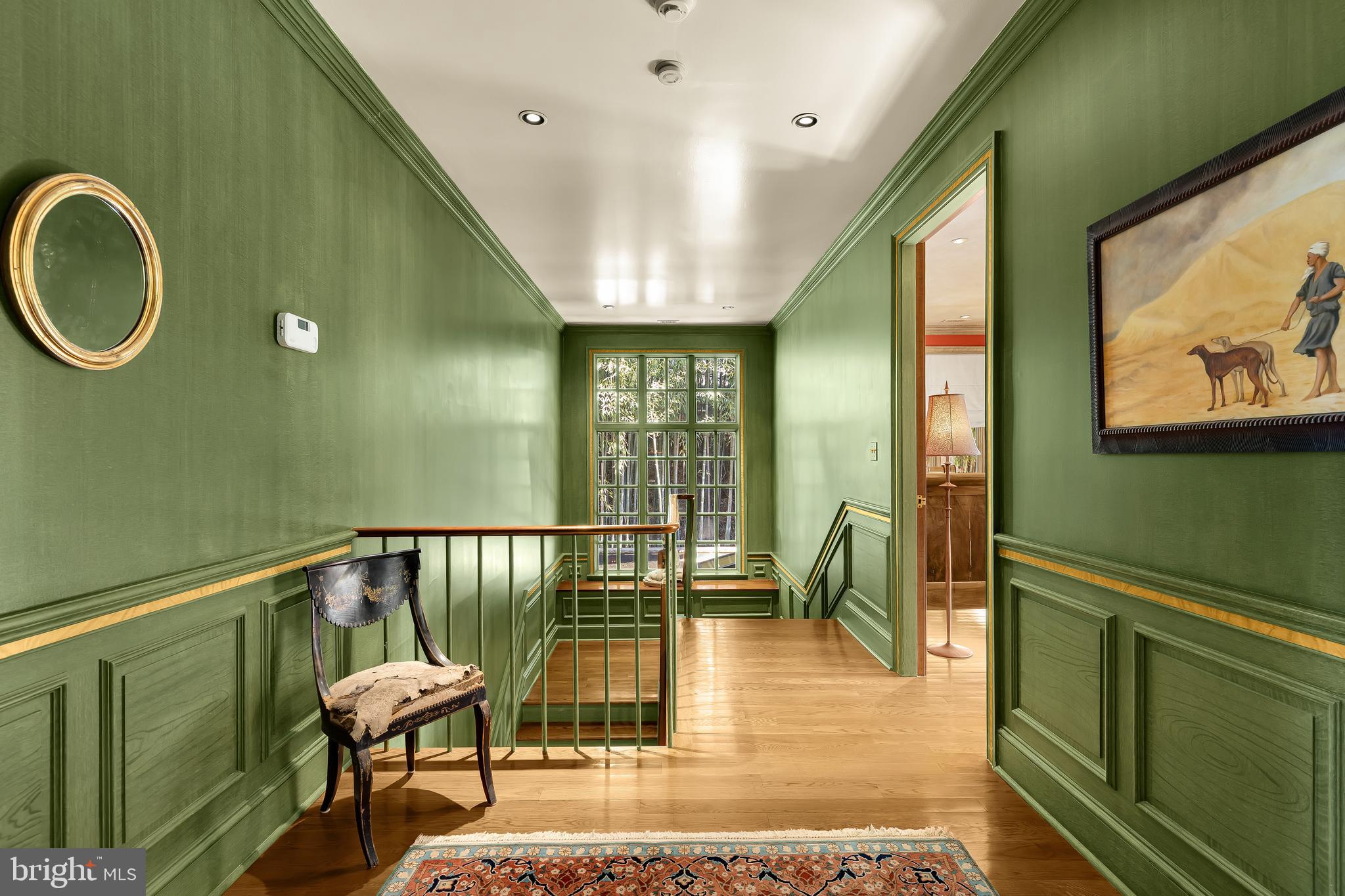 2740 Chain Bridge Road Northwest Washington, DC 20016 - Photo 32 of 50 a view of a hallway with wooden furniture