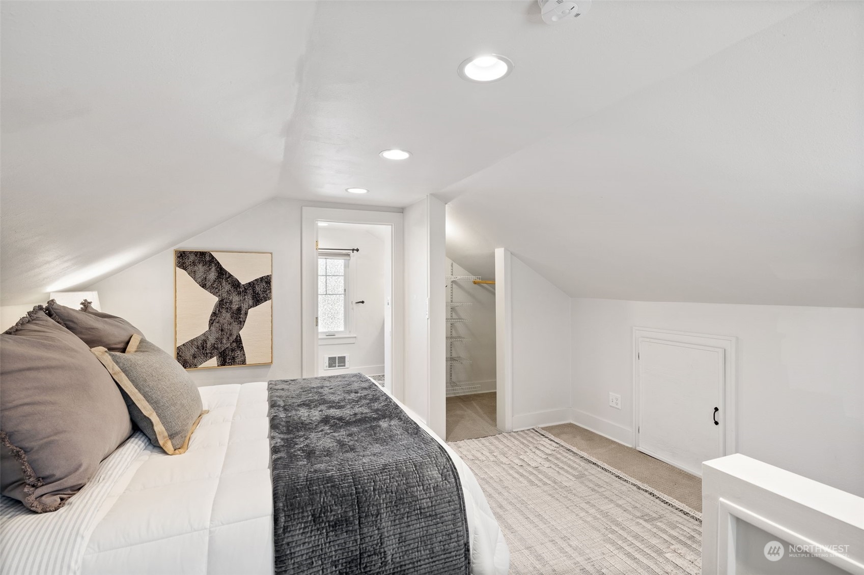 1232 Donovan Lane Everett, WA 98201 - Photo 18 of 34 a bedroom with a bed and a cabinets