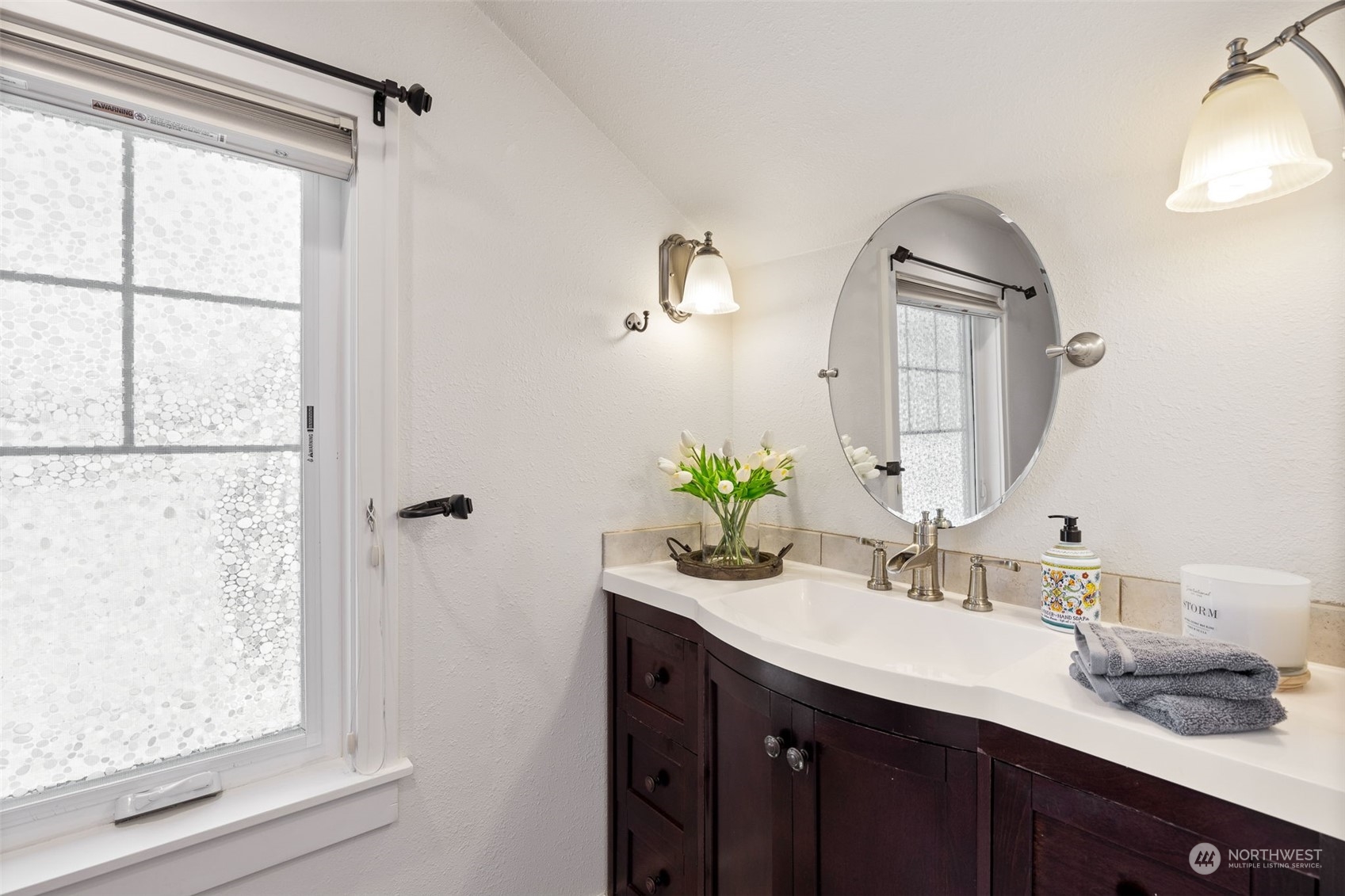 1232 Donovan Lane Everett, WA 98201 - Photo 20 of 34 a bathroom with a double vanity sink and a mirror