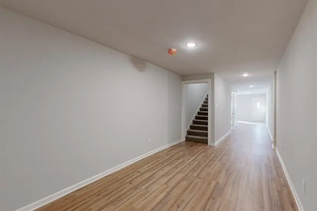 a view of wooden floor in a room