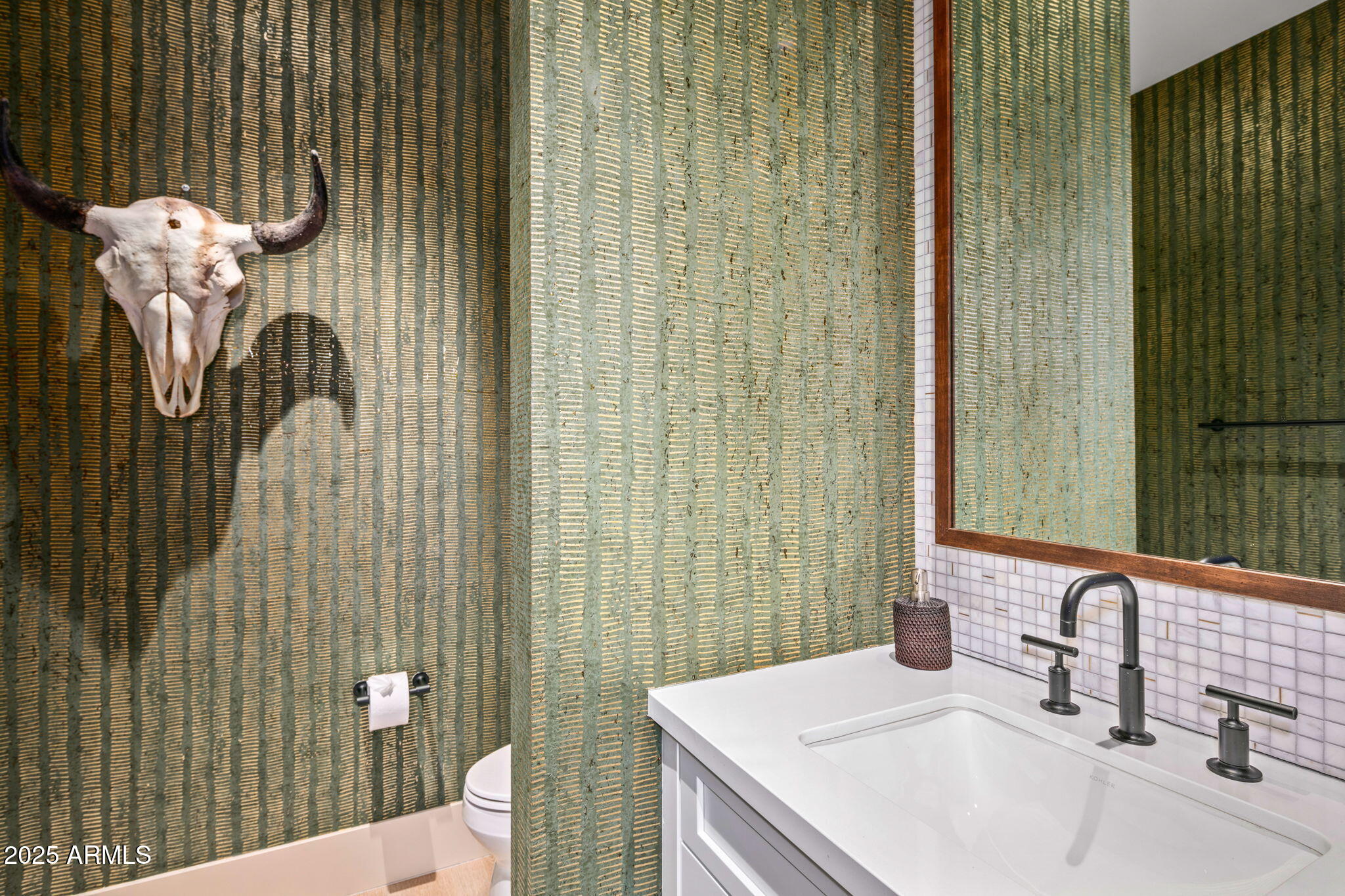 37200 North Cave Creek Road, Unit 1126 Scottsdale, AZ 85262 - Photo 15 of 28 a bathroom with a sink a toilet and shower