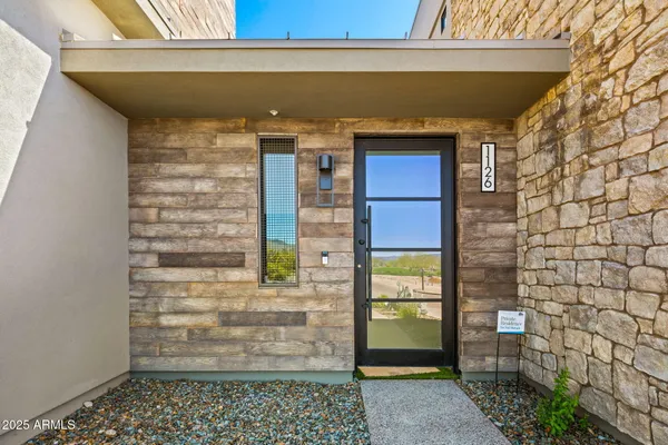 a view of front door of house