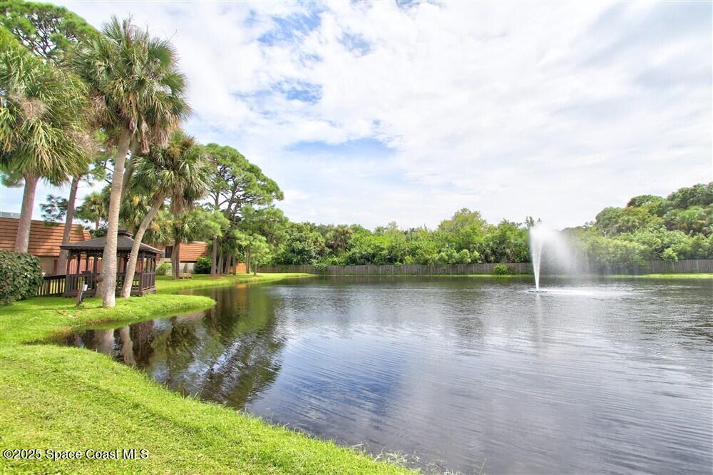 1717 Patty Circle Northeast Palm Bay, FL 32905 - Photo 31 of 35 a view of a lake with houses in the back
