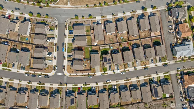 a view of tall buildings