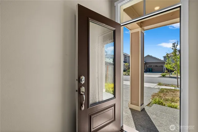 a view of front door