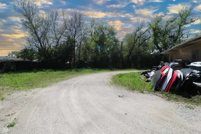 a view of outdoor space with garden