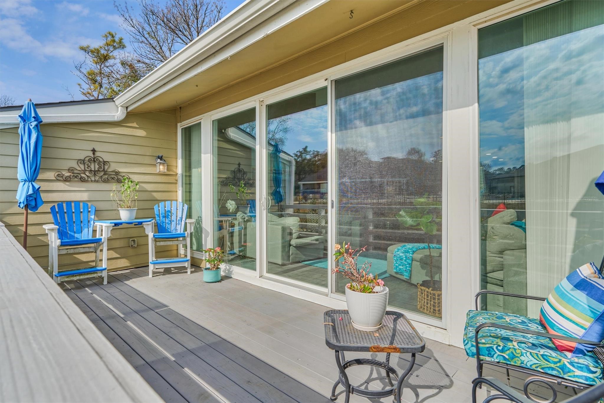 1 April Point Drive South Montgomery, TX 77356 - Photo 37 of 45 This is the owner's favorite spot to enjoy the lake views and calming atmosphere this space offers!