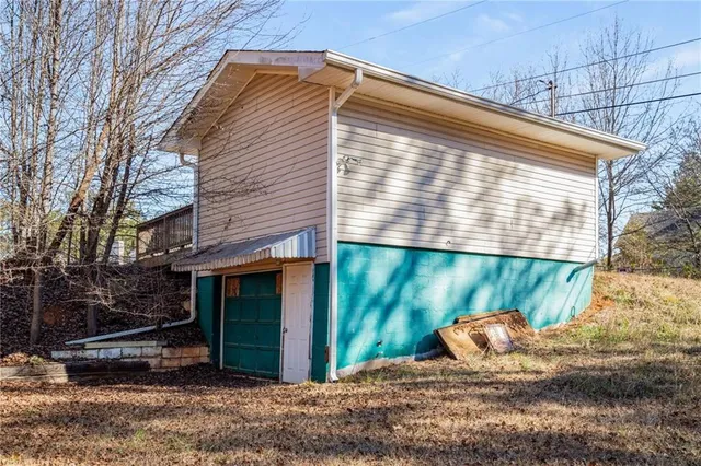 a backyard of a house