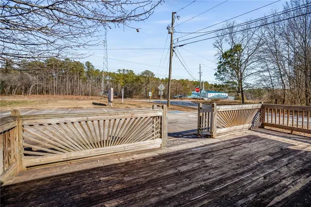 a view of a roof deck