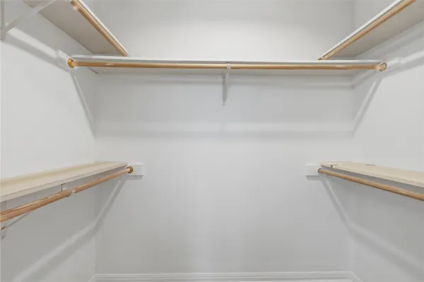 a close up view of racks on the wall