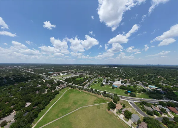 an aerial view of a city