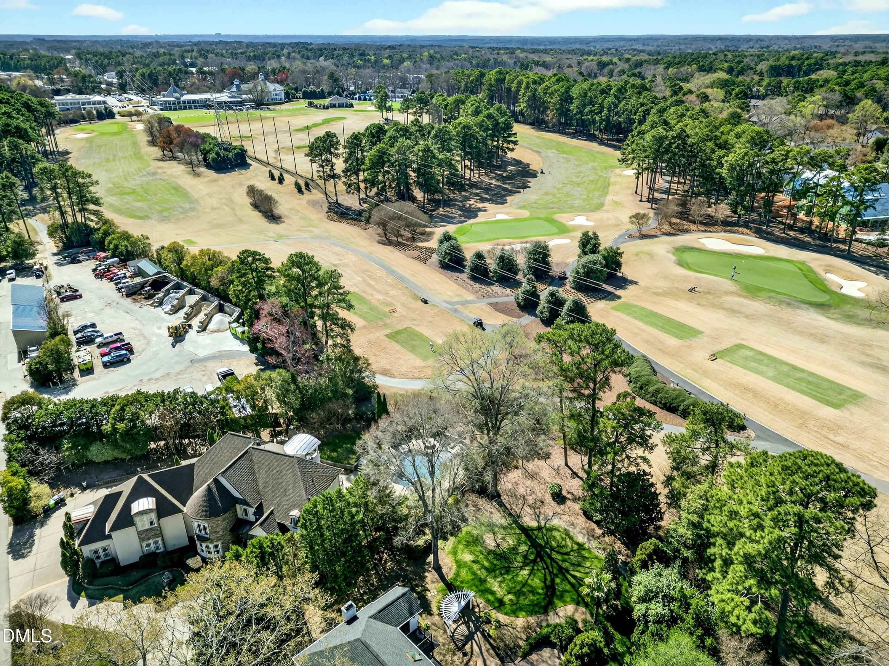 6701 Foxfire Place Raleigh, NC 27615 - Photo 60 of 67 an aerial view of residential houses with outdoor space