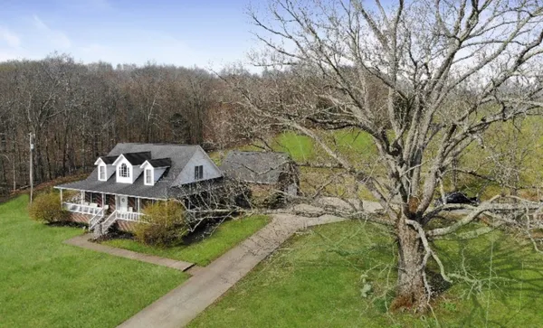 a view of outdoor space with lots of trees
