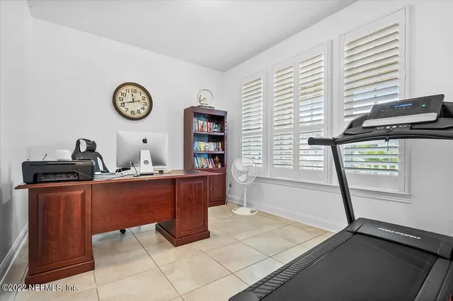 a room with furniture and window