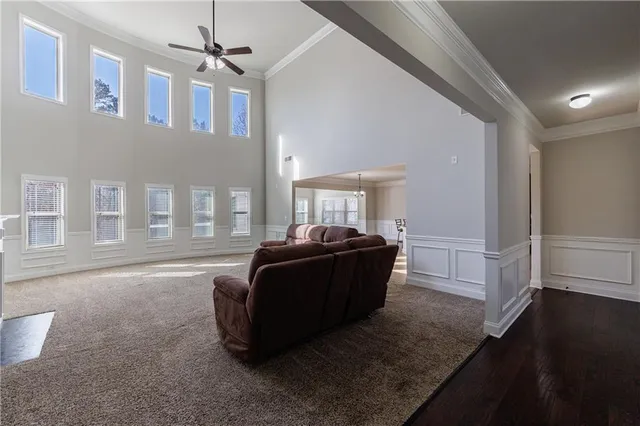 a large kitchen with lots of counter space and a sink
