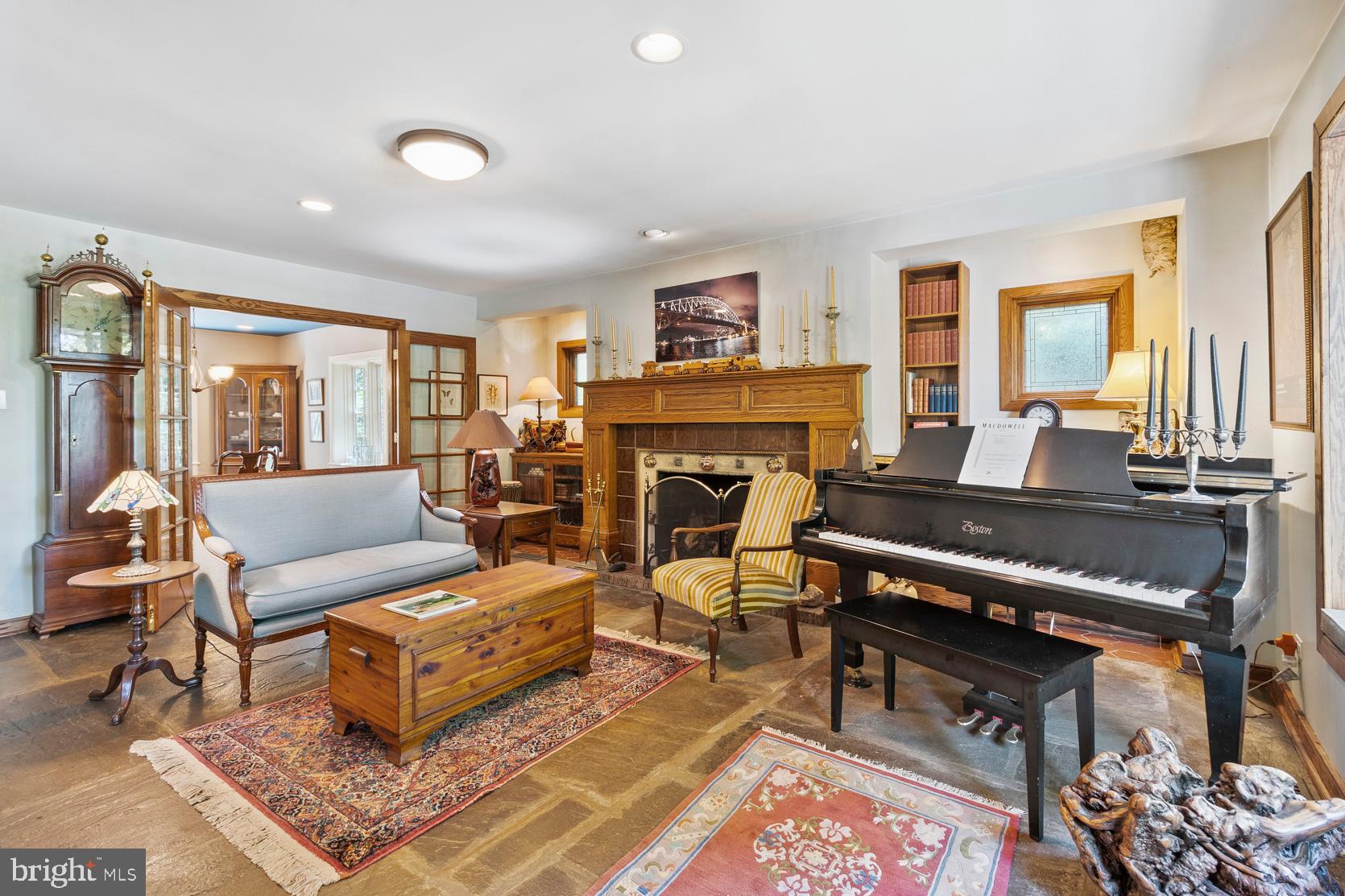 80 West Hampton Road Philadelphia, PA 19118 - Photo 12 of 52 Mercer-tiled fireplace for cozy winter nights