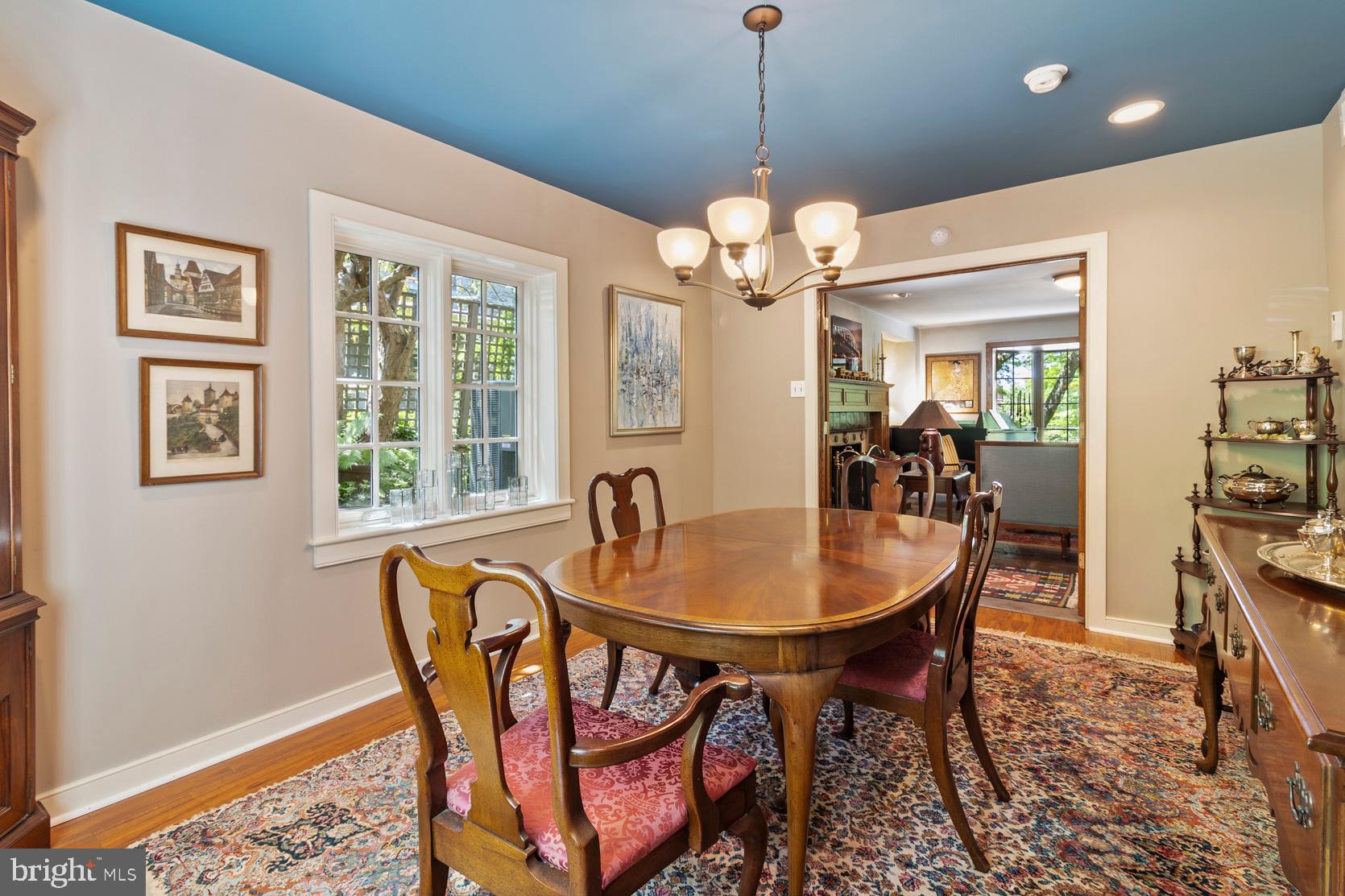 80 West Hampton Road Philadelphia, PA 19118 - Photo 14 of 52 French doors open into the living room