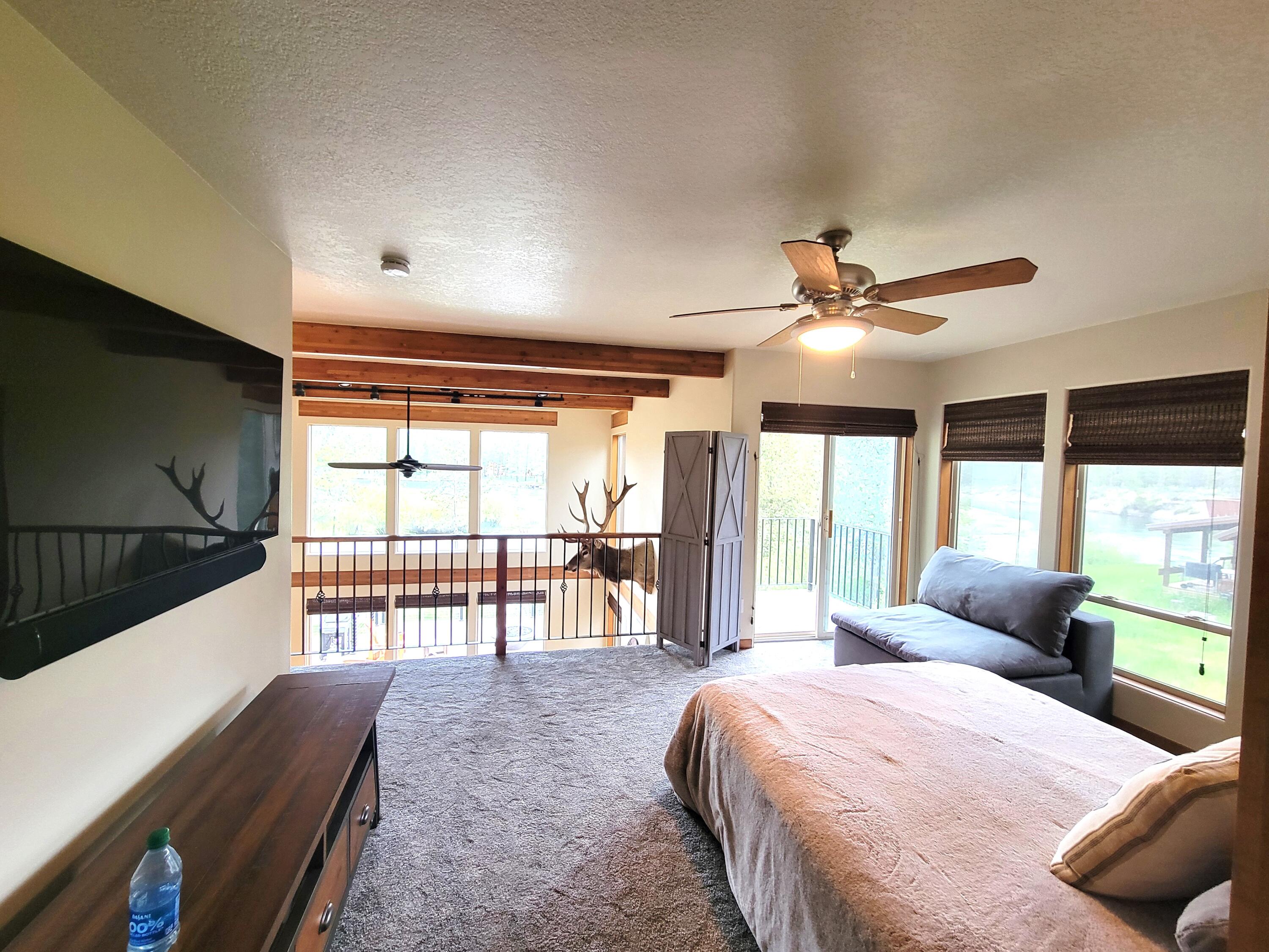 56065 Snow Goose Road Bend, OR 97707 - Photo 26 of 65 Great river and loft views in this "Flex Room" that can either be an upstairs livingroom OR a 3rd bdrm (Closet room behind it can be) as needed. Framing or enclosing it is an option but it may limit your future choices as to how you can use this space!