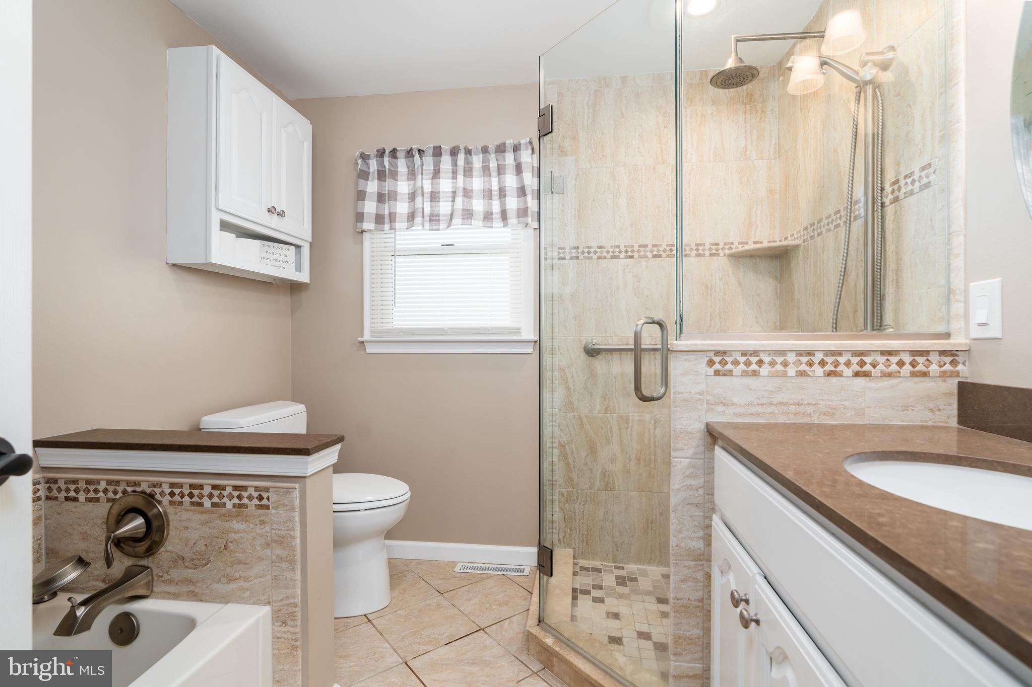 356 Knights Corner Road Elkton, MD 21921 - Photo 13 of 19 Hall bath with custom tile shower and soaking tub