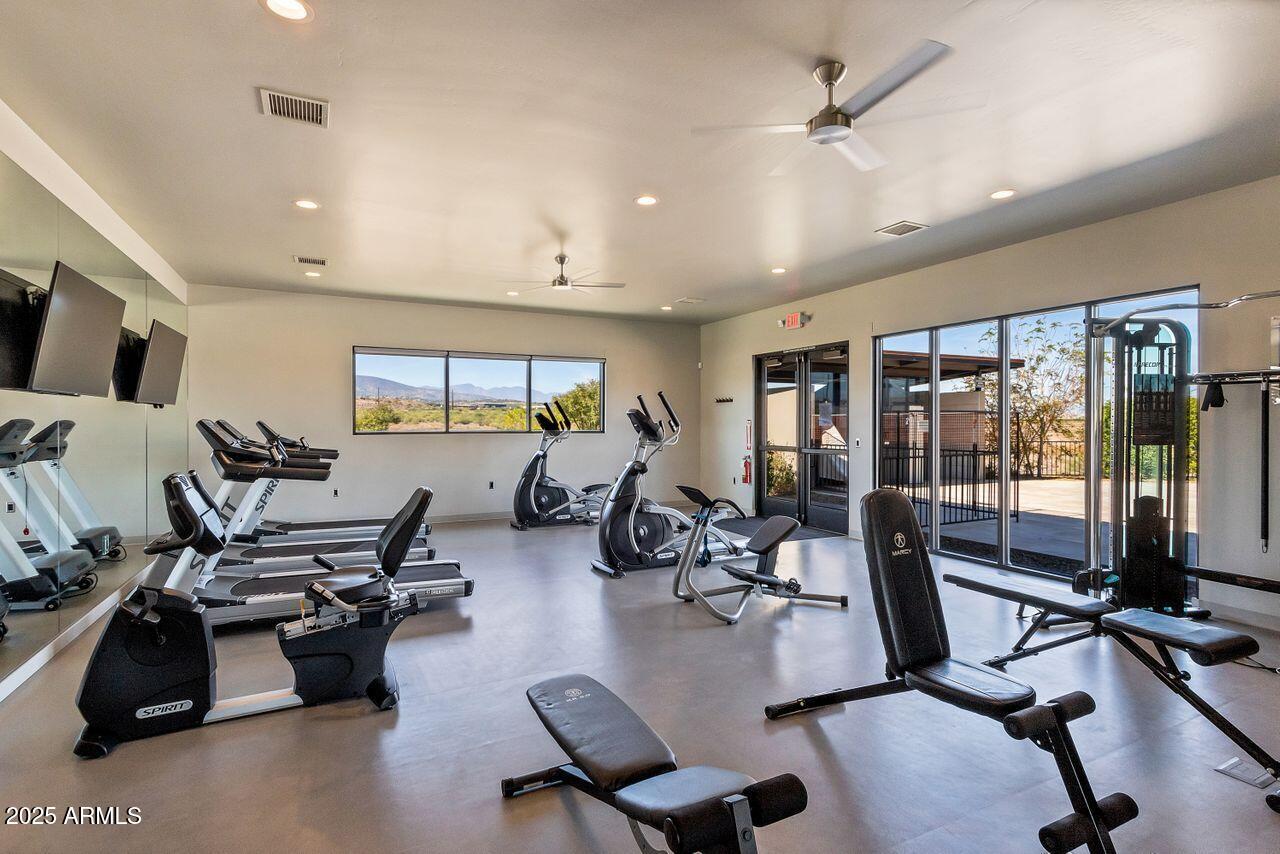80 South Copper Canyon Loop Camp Verde, AZ 86322 - Photo 46 of 52 a room with gym equipment and a large window