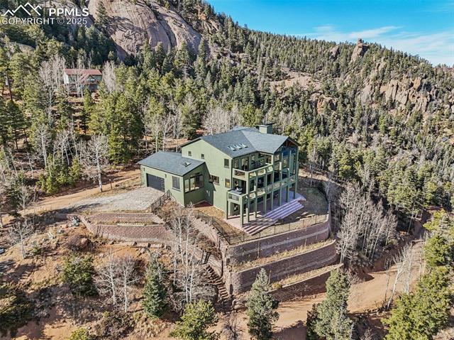 1417 Forest Road Manitou Springs, CO 80829 - Photo 47 of 50 Arial view of this Amazing Home!