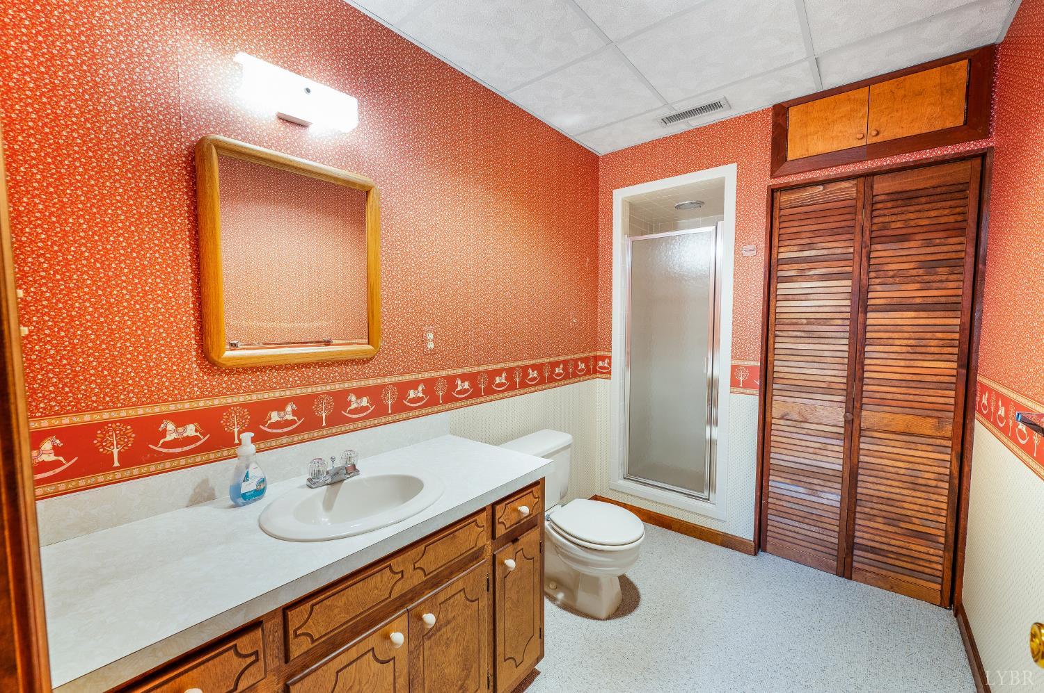 129 Quail Ridge Drive Altavista, VA 24517 - Photo 33 of 76 a bathroom with a sink and a mirror