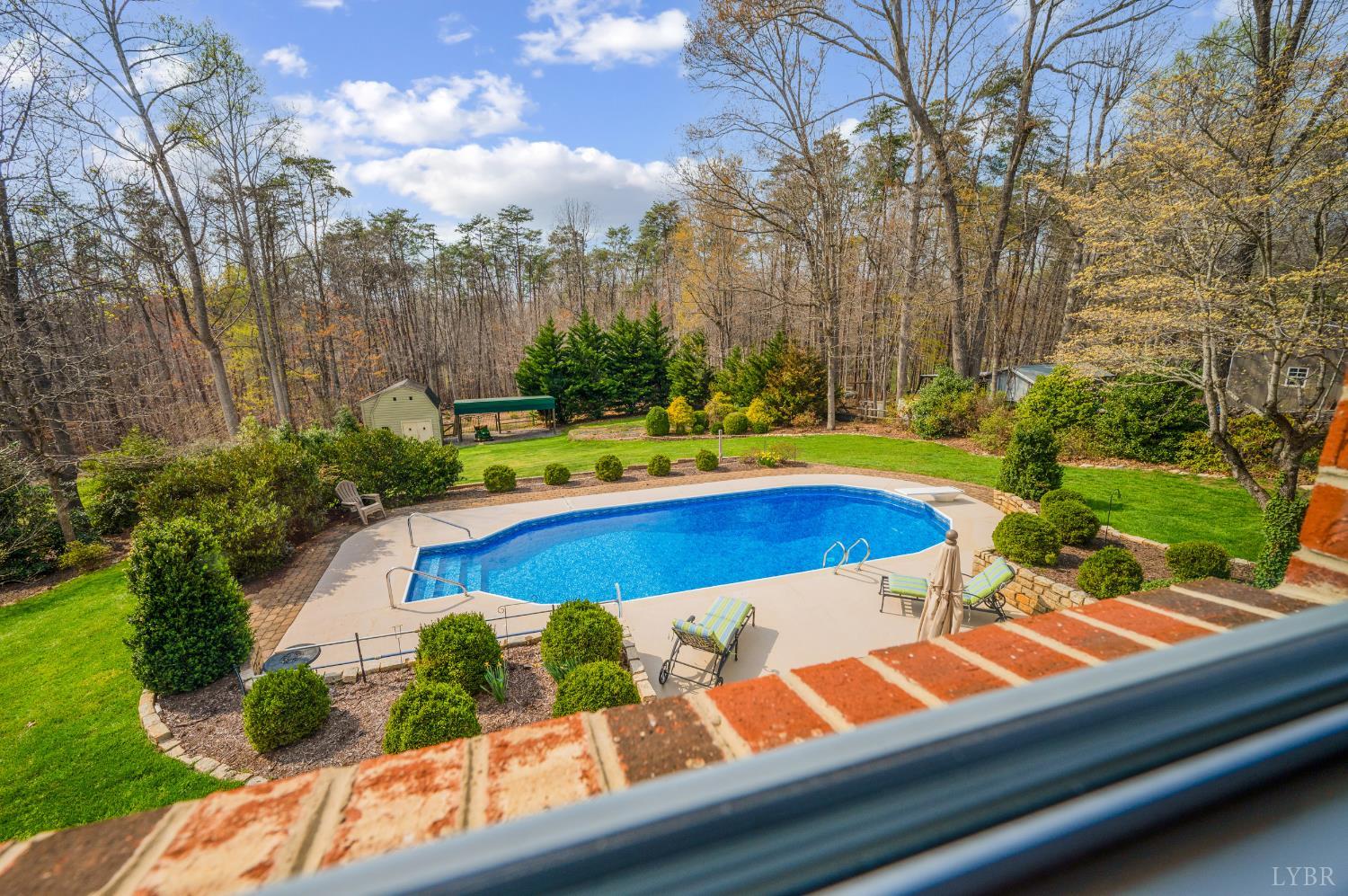 129 Quail Ridge Drive Altavista, VA 24517 - Photo 45 of 76 a view of swimming pool with lounge chair