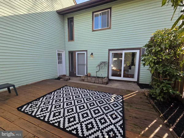 a view of a terrace with a potted plant