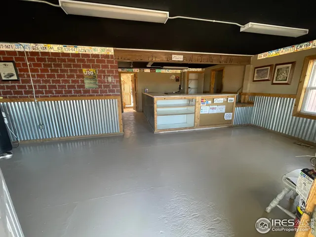 a view of an empty room