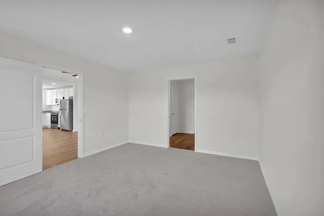 a view of empty room