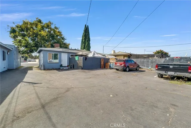 a car parked in front of house