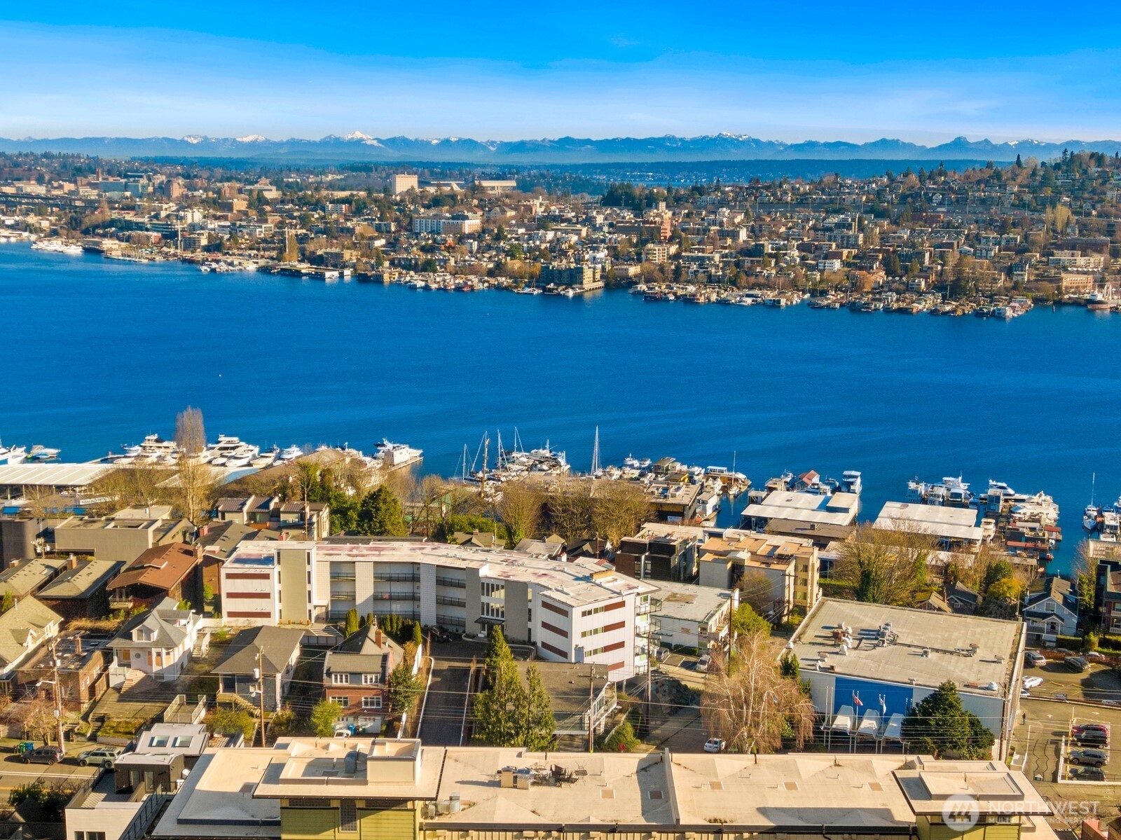 655 Crockett Street, Unit A305 Seattle, WA 98109 - Photo 21 of 23 an aerial view of residential houses with outdoor space