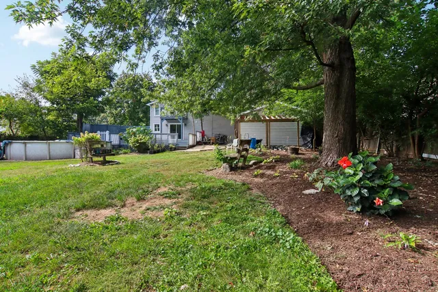 a view of field with trees
