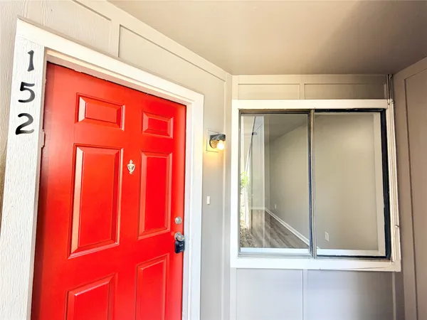 a view of front door