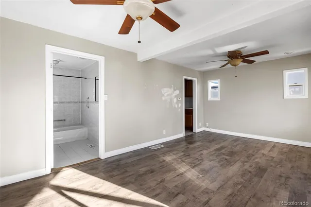 wooden floor in an empty room