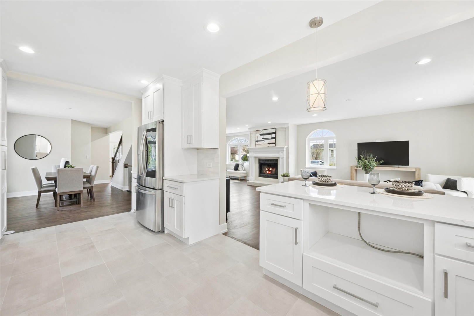 9807 West 57th Street Countryside, IL 60525 - Photo 13 of 48 a kitchen with sink and refrigerator