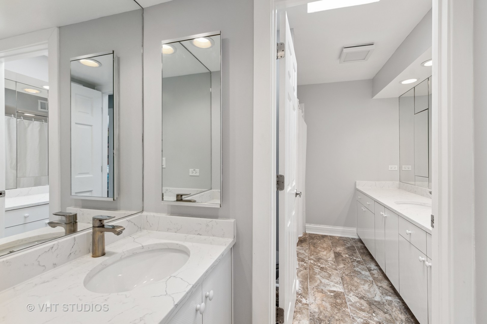2079 Old Briar Road Highland Park, IL 60035 - Photo 6 of 20 a bathroom with a sink and a mirror
