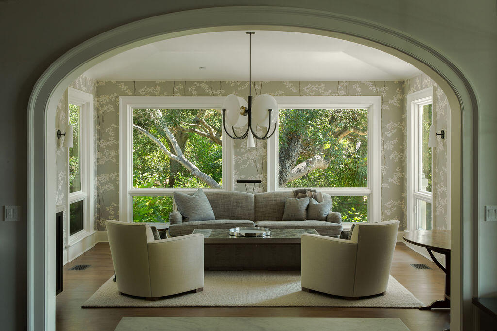 857 Picacho Lane Santa Barbara, CA 93108 - Photo 17 of 46 a living room with furniture and a large window
