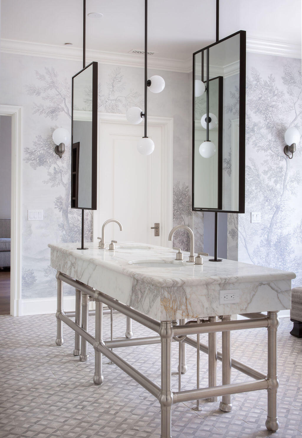 857 Picacho Lane Santa Barbara, CA 93108 - Photo 29 of 46 a bathroom with a sink and a mirror