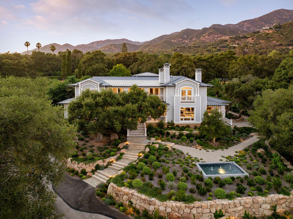 857 Picacho Lane Santa Barbara, CA 93108 - Photo 3 of 46 an aerial view of a house with a garden