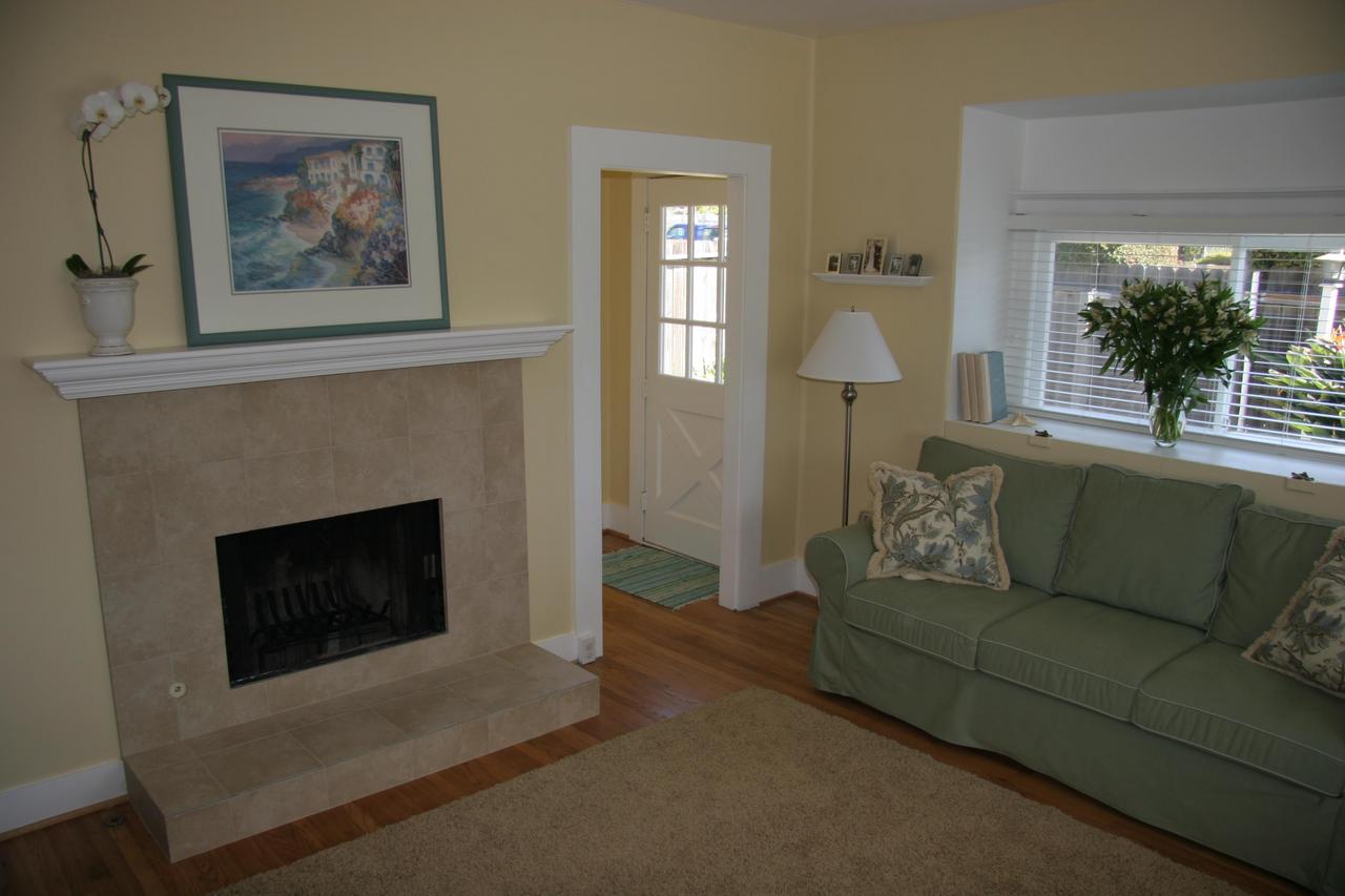 30 South Salinas Street, Unit D Santa Barbara, CA 93103 - Photo 7 of 19 a living room with furniture a window and a fireplace