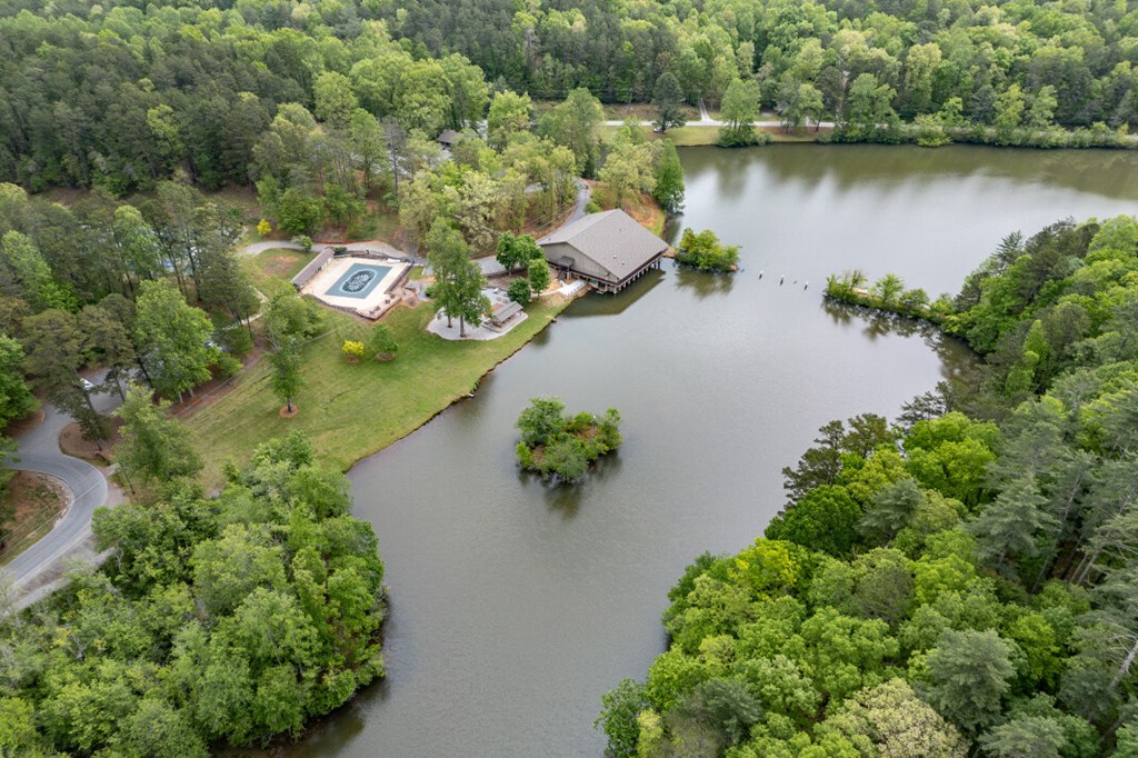 Lot 17 Lower Gap Road Sautee Nacoochee, GA 30571 - Photo 34 of 39 an aerial view of a house with a yard and lake view