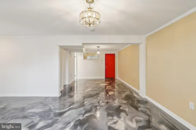 a view of an empty room