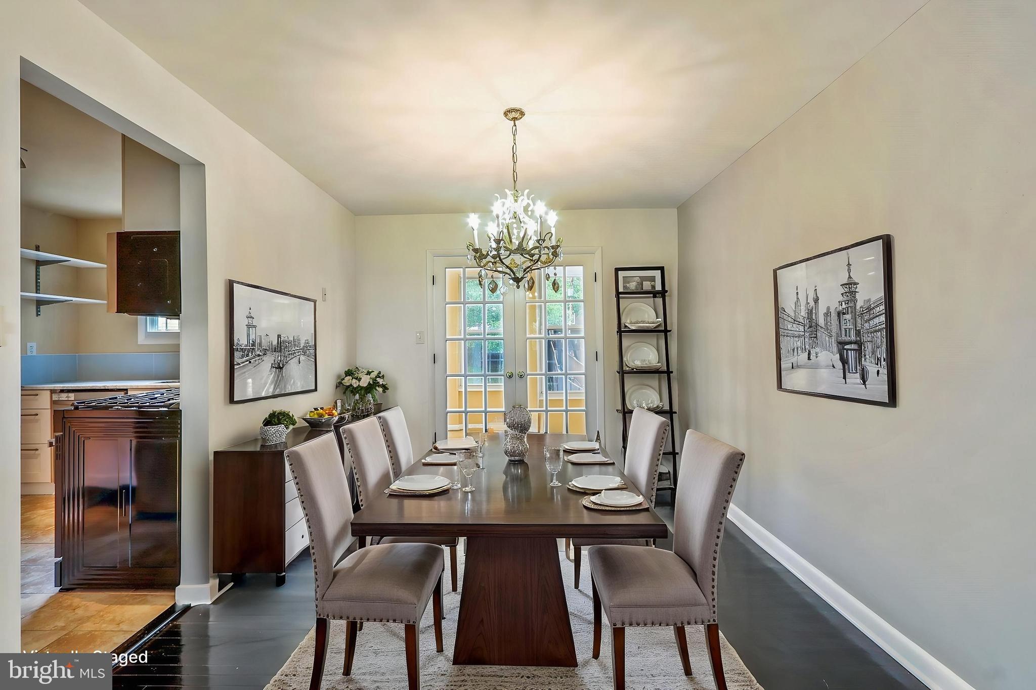 1360 W Street Northeast Washington, DC 20018 - Photo 8 of 48 a view of a dining room with furniture window and wooden floor