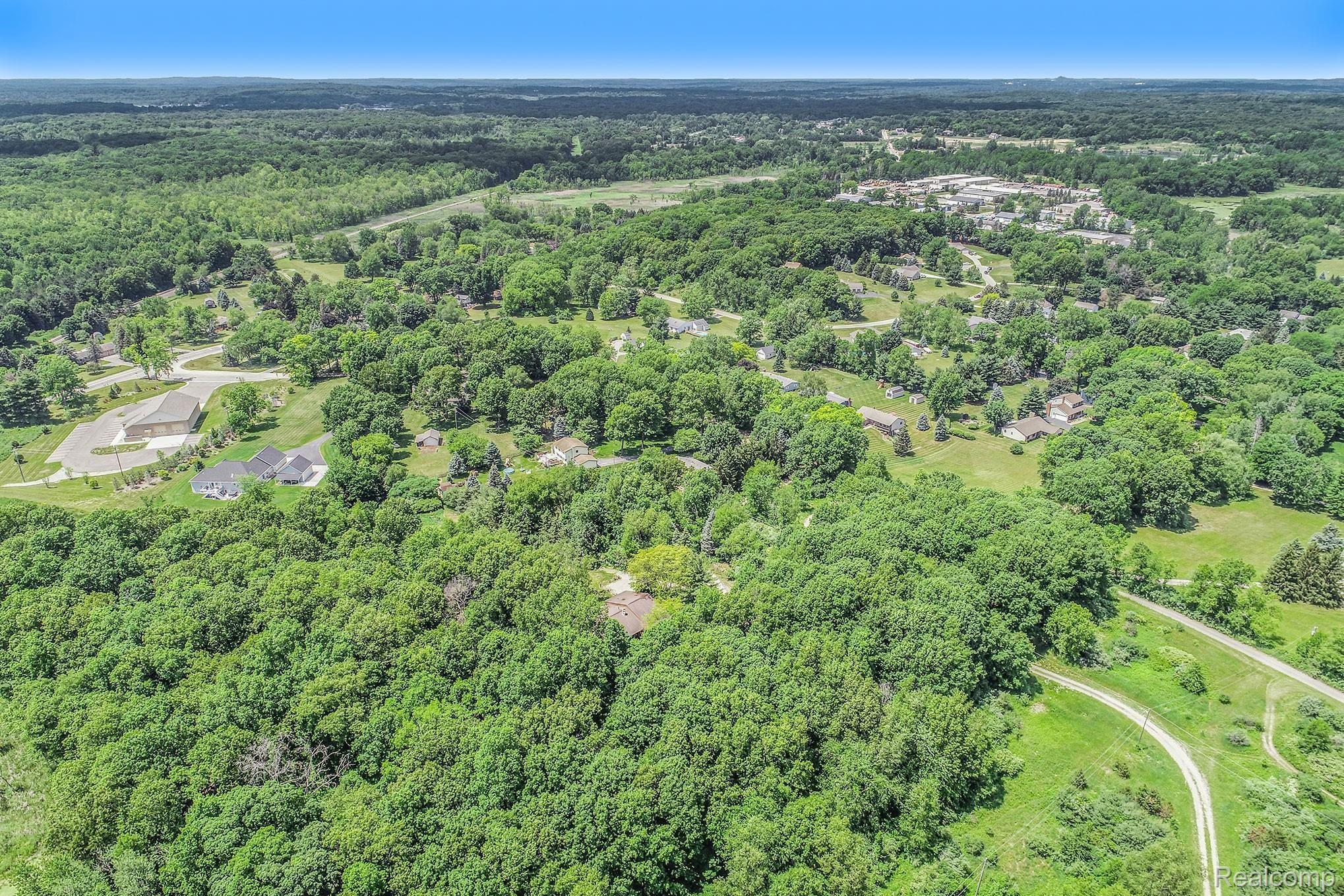 5440 Farley Road Clarkston, MI 48346 - Photo 45 of 46 AERIAL FROM THE BACK & SIDE OF LOT.jpg
